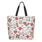 Spacious Eco-Friendly Healthcare Tote Bag with Durable Handles and Secure Zipper Closure 18 50x40x15 cm