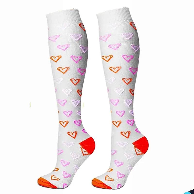 Men Women Socks Compression Socks Elastic Sports Beautiful Leg Nurse Stocking Jogging Climbing Cycling Flight Excercise 14