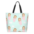 Spacious Eco-Friendly Healthcare Tote Bag with Durable Handles and Secure Zipper Closure 10 50x40x15 cm