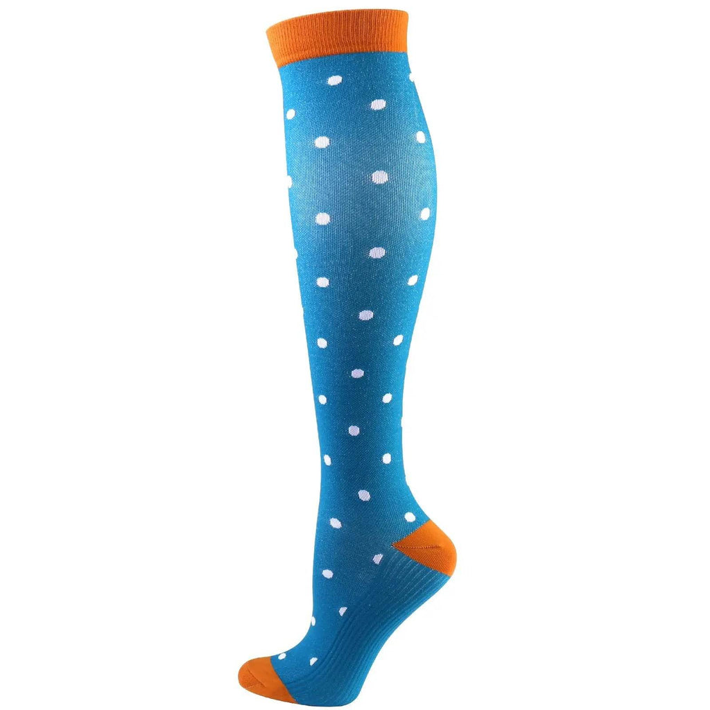 Compression Socks Funny Cactus Animal Pattern Sports Golf Tube Outdoor Hiking Pressure Knee High Stockings YS012-2