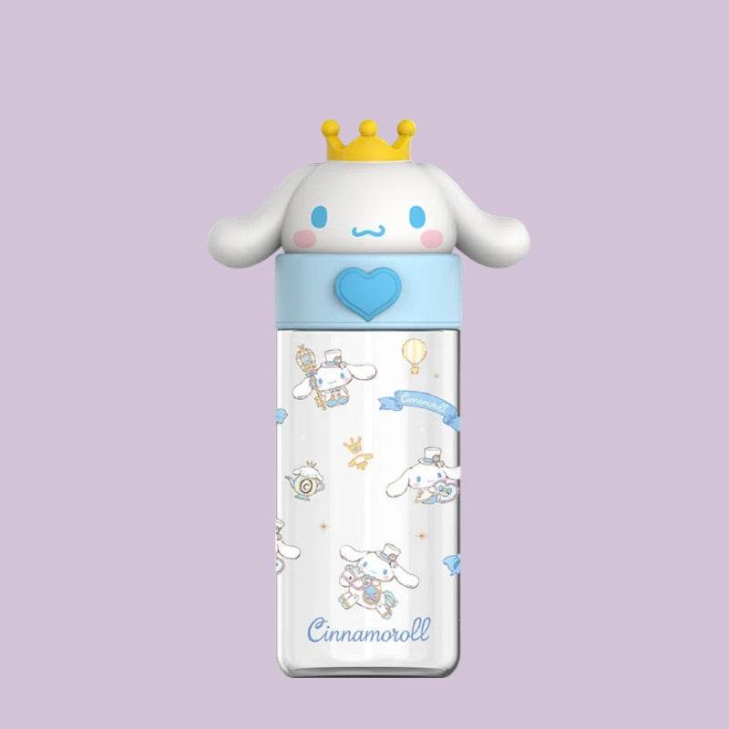 Kawaii Sanrio Hello Kitty, Kuromi, Cinnamon Roll, Melody, 500ml Transparent Plastic Water Bottle Cinnamoroll