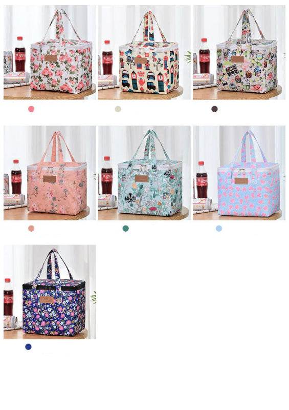 Portable Lunch Bag New Thermal Insulated Lunch Box Tote Cooler Functional Handbag Student Bento Pouch School Food Storage Bags
