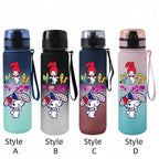 Sanrio 650ml Cartoon-Themed Portable Water Bottle – Large Capacity, Leak-Proof Plastic SA16