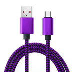 USB Type C Cable Date Sync 2.4A Fast Charging 1M 4Pack Nylon Braided Wire Charger Cable For Samsung Huawei Android Mobile Phone