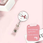 Easy To Pull Buckle Nurse Retractable Badge Reel ID Card Accessories Fashion Nurse ID Card Clips Simplicity Cute