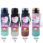 Sanrio 650ml Cartoon-Themed Portable Water Bottle – Large Capacity, Leak-Proof Plastic SA3