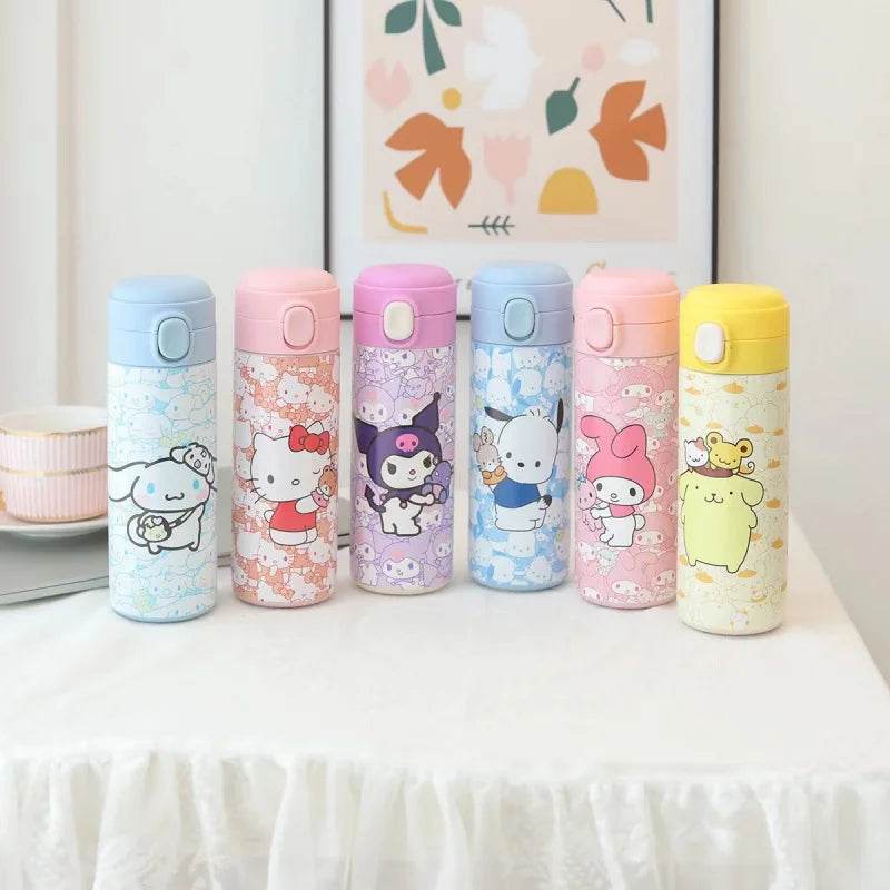 Sanrio Hello Kitty and Friends Cartoon Insulated Stainless Steel Bouncing Cup