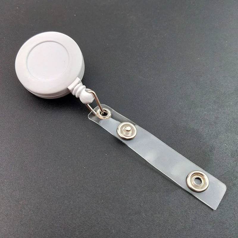 New Design 1 Piece Glitter Retractable Nurse Badge Reel Inspiring Phrase Name Tag ID Card Holder Lanyard School Office Supply 11