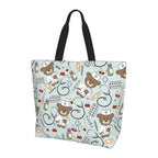 Spacious Eco-Friendly Healthcare Tote Bag with Durable Handles and Secure Zipper Closure