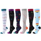 6 Pairs of Men and Women Compression Socks - Ideal for Running, Soccer, and Everyday Comfort!