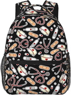 Nurse Backpack with Large Capacity - Waterproof Laptop Bag for Nurses 4 One Size
