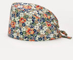 Check out these the Flower-Printed OR Caps! You know, because nothing says 'I'm a professional' like wearing a cap that looks like a garden party exploded on your head hat 3 One Size