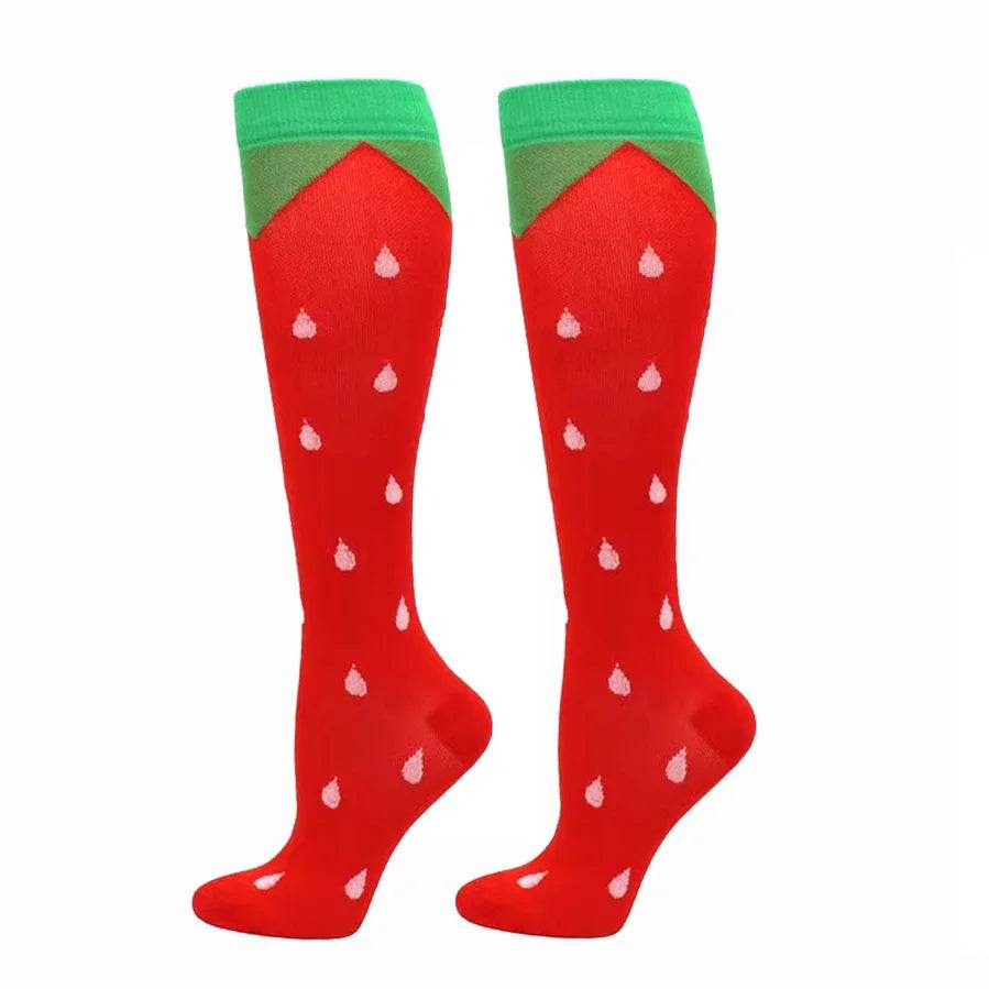 Men Women Socks Compression Socks Elastic Sports Beautiful Leg Nurse Stocking Jogging Climbing Cycling Flight Excercise 31
