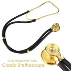 Medical Sprague Rappaport Type Professional Doctor Neonatal Adult Nurse Cardiology Estetoscopio Dual Head Gilt Cute Stethoscope
