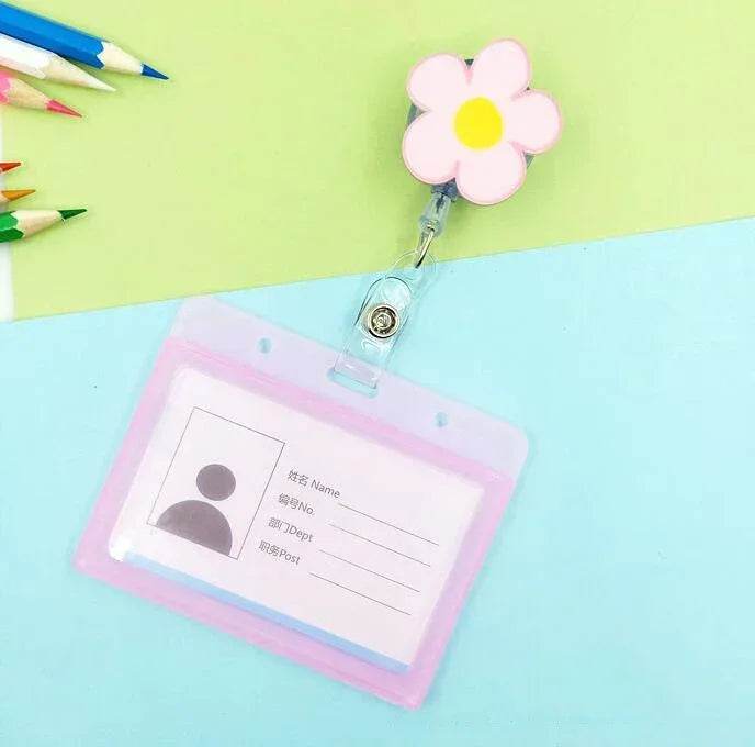 New Nurse Doctor Retractable Badge Reel with Horizontal Style Students ID Business Card Work Card Badge Holder Office Supplies 1