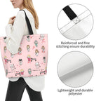 Spacious Eco-Friendly Healthcare Tote Bag with Durable Handles and Secure Zipper Closure