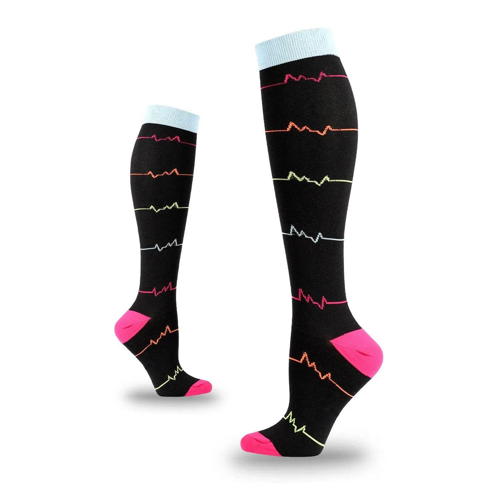 5 Pairs Sport Athletic Compression Socks for Men Women
