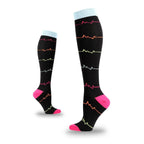 5 Pairs Sport Athletic Compression Socks for Men Women