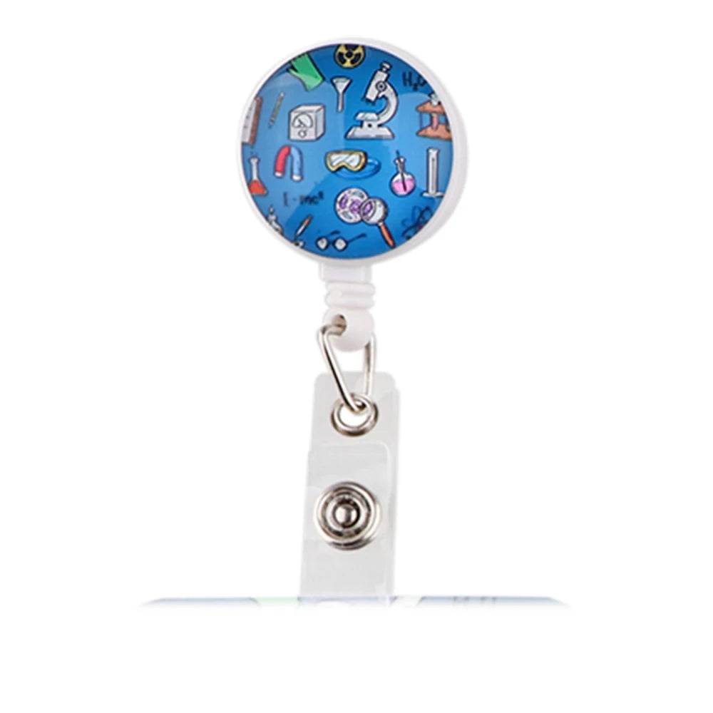 CB693 Grey's Anatomy Cartoon Pattern Retractable Nurse Badge Reel Holder Doctor Student ID Card Holder Exhibition Holder 15