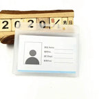 New Nurse Doctor Retractable Badge Reel with Horizontal Style Students ID Business Card Work Card Badge Holder Office Supplies White