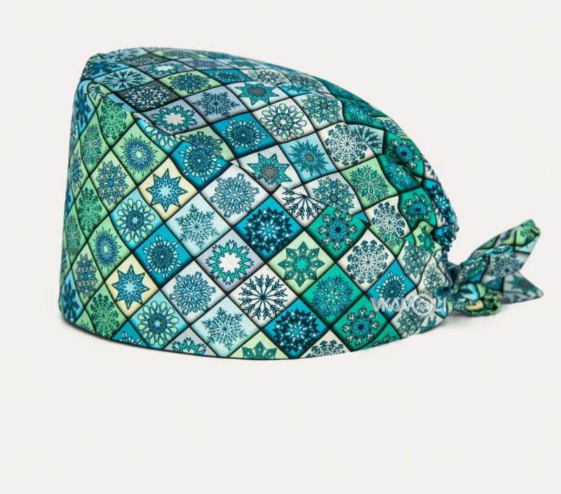 Check out these the Flower-Printed OR Caps! You know, because nothing says 'I'm a professional' like wearing a cap that looks like a garden party exploded on your head hat 7 One Size