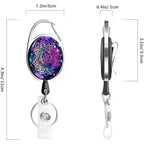 Pelsone Retractable ID Badge Holder Keychain for Students and Professionals