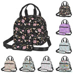 Healthcare inspired, Insulated Lunch Bag Women Thermal Lunch Box Portable Tote Cooler Handbag Bento Pouch Container with Shoulder Strap