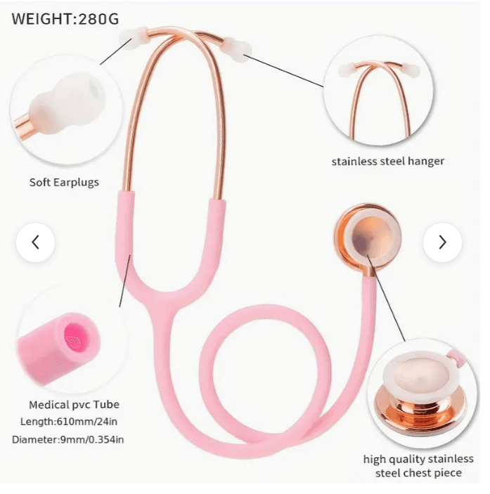 Professional Pink Stethoscope-Add a Splash of Fun to your Assessment Routine