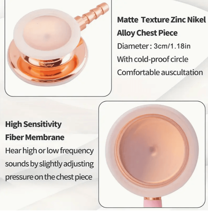 Professional Pink Stethoscope-Add a Splash of Fun to your Assessment Routine