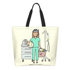 Spacious Eco-Friendly Healthcare Tote Bag with Durable Handles and Secure Zipper Closure 5 50x40x15 cm