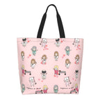 Spacious Eco-Friendly Healthcare Tote Bag with Durable Handles and Secure Zipper Closure