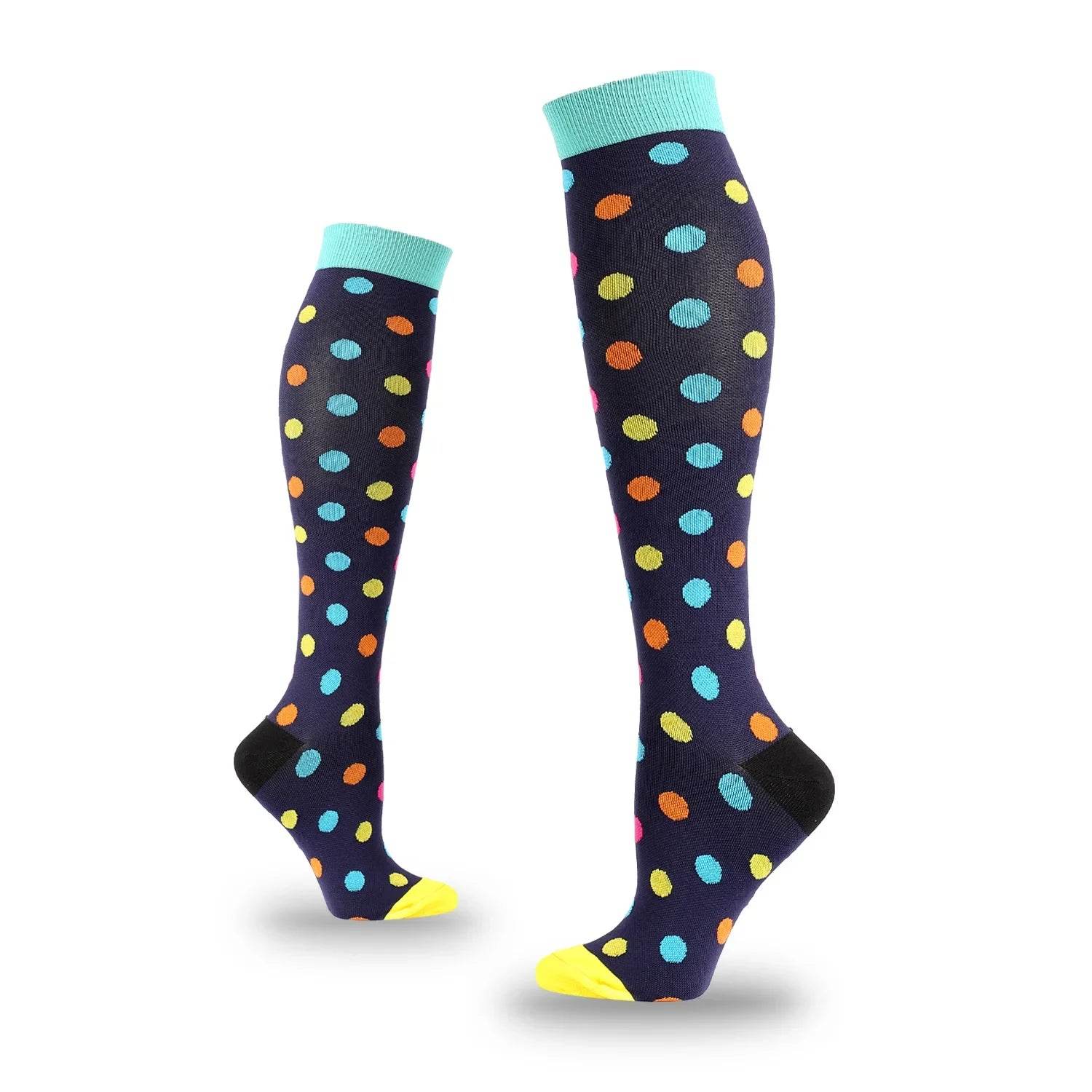 5 Pairs Sport Athletic Compression Socks for Men Women