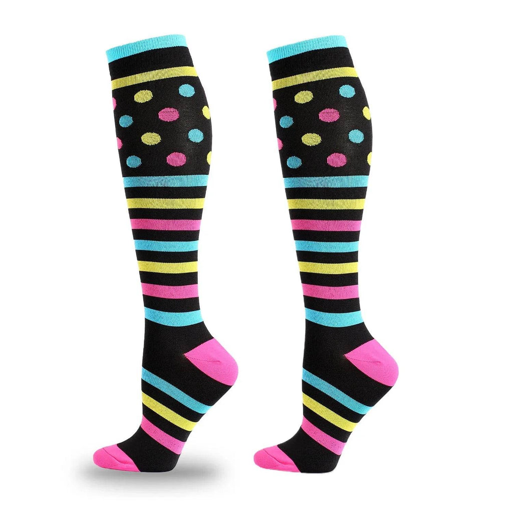 5 Pairs Sport Athletic Compression Socks for Men Women