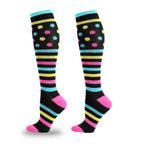 5 Pairs Sport Athletic Compression Socks for Men Women