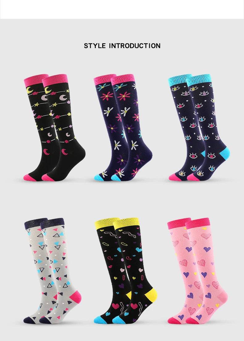 Compression Socks Medical Nusing Edema Diabetes Varicose Veins Women Men Cycling Socks 20-30 MmHg Sports Stockings