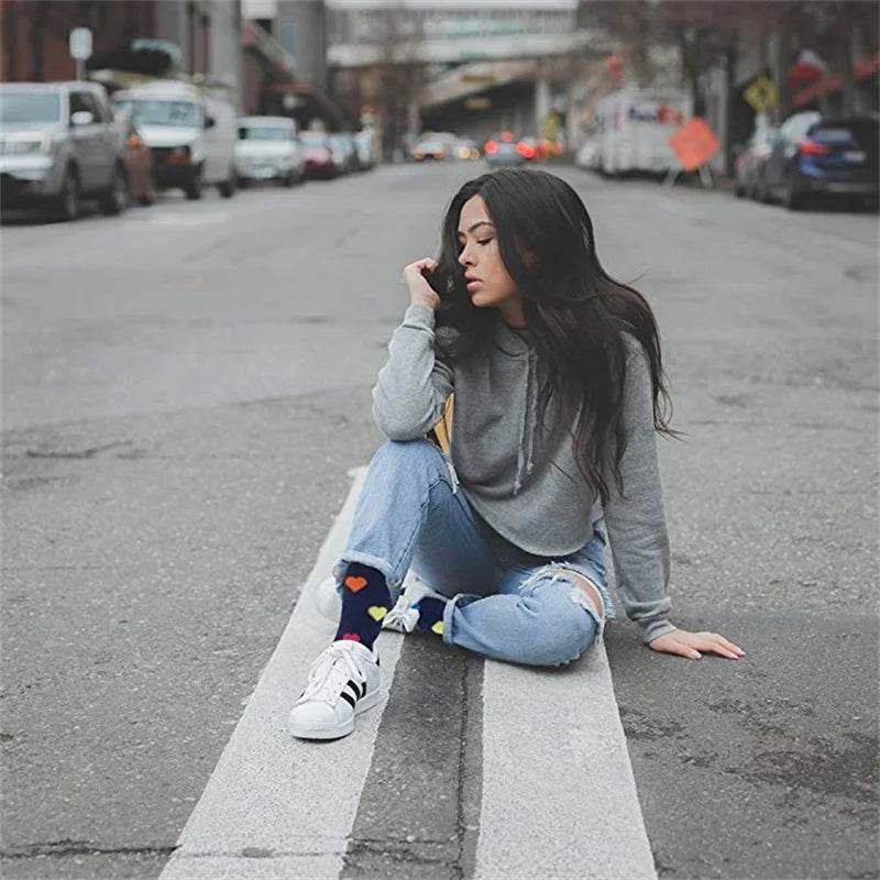 Compression Socks Funny Cactus Animal Pattern Sports Golf Tube Outdoor Hiking Pressure Knee High Stockings