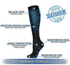 Compression Socks Running Sports Socks Medical Nursing 20-30mmhg for Flight Travel Pregnancy Edema Diabetes Varicose Veins Socks