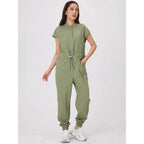 Wholesale Medical Apparel Scrub Uniform Women Short Sleeved Scrubs Jumpsuit Medical Hospital Clothing Scrub Uniforms with Pocket