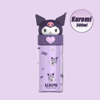 Kawaii Sanrio Hello Kitty, Kuromi, Cinnamon Roll, Melody, 500ml Transparent Plastic Water Bottle Kuromi