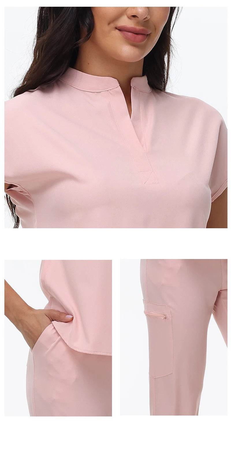 Hospital Scrubs Work Uniforms Short-sleeved Health Services Suits