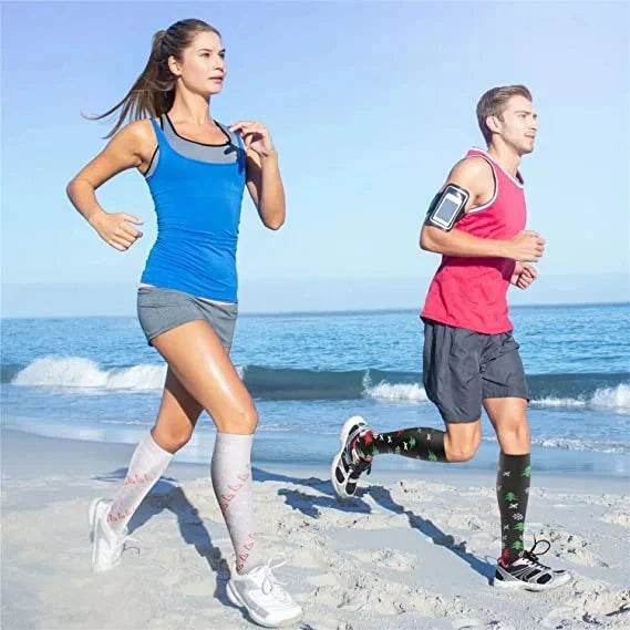Compression Socks For Men Women With Varicose Veins Blood Circulation Sports Socks For Outdoor Hiking Exercise Running Cycling