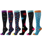 6 Pairs of Men and Women Compression Socks - Ideal for Running, Soccer, and Everyday Comfort! T-ANS006-5
