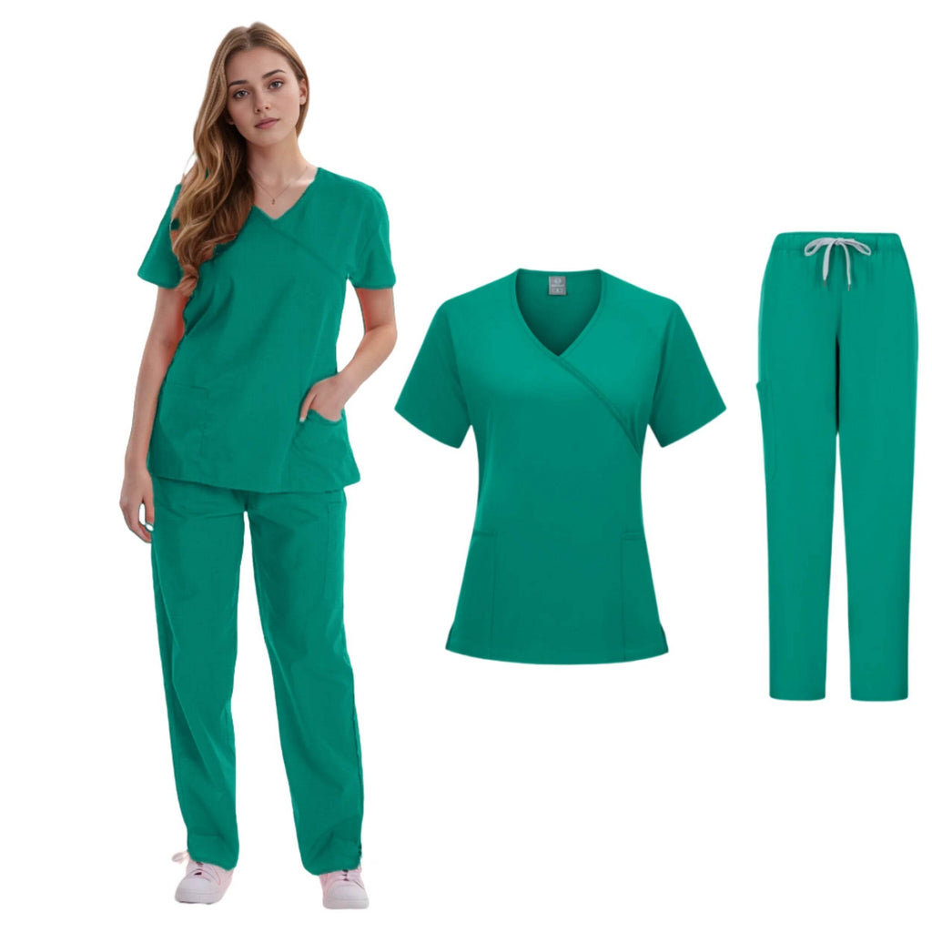 Women's Clinical Joggers Scrub Suit Medical Uniform Sets
