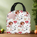 Portable Lunch Bag with Cartoon Nurse Design | Thermal Insulated Tote for Bento, School, and Food Storage 9