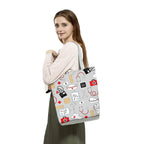 Fashion Tote Customized Cartoon Dentist Nurse Shoulder Bag Eco Reusable Shopping Bag Ladies Handbags for Women Casual Portable