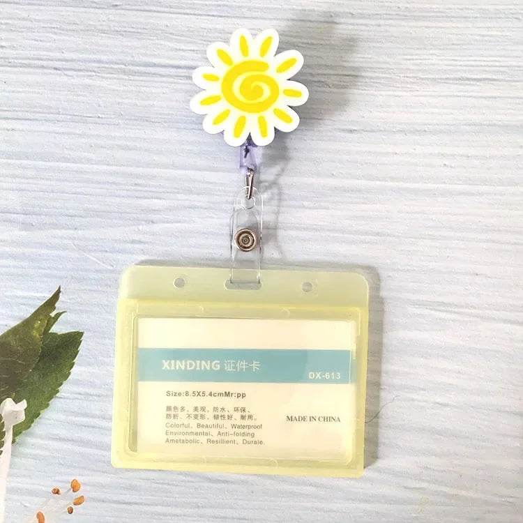 New Nurse Doctor Retractable Badge Reel with Horizontal Style Students ID Business Card Work Card Badge Holder Office Supplies 8