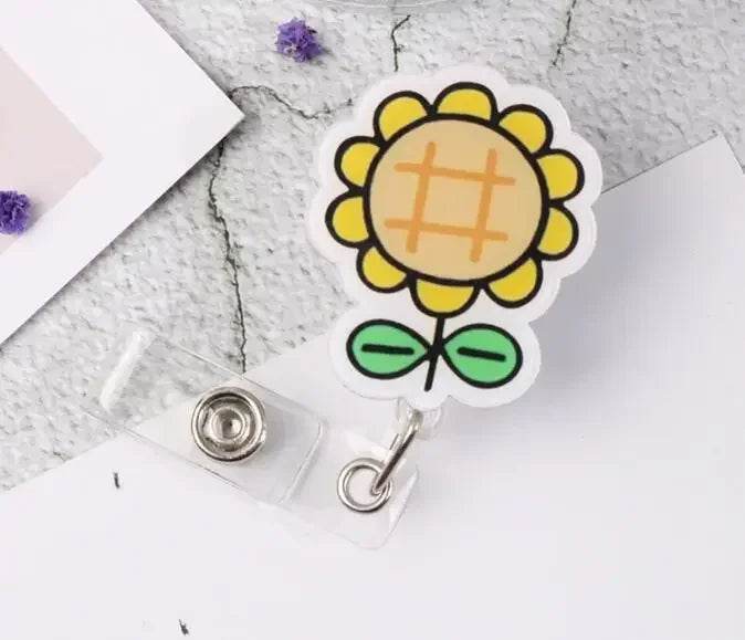 New Nurse Doctor Retractable Badge Reel with Horizontal Style Students ID Business Card Work Card Badge Holder Office Supplies 15