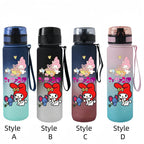 Sanrio 650ml Cartoon-Themed Portable Water Bottle – Large Capacity, Leak-Proof Plastic SA13