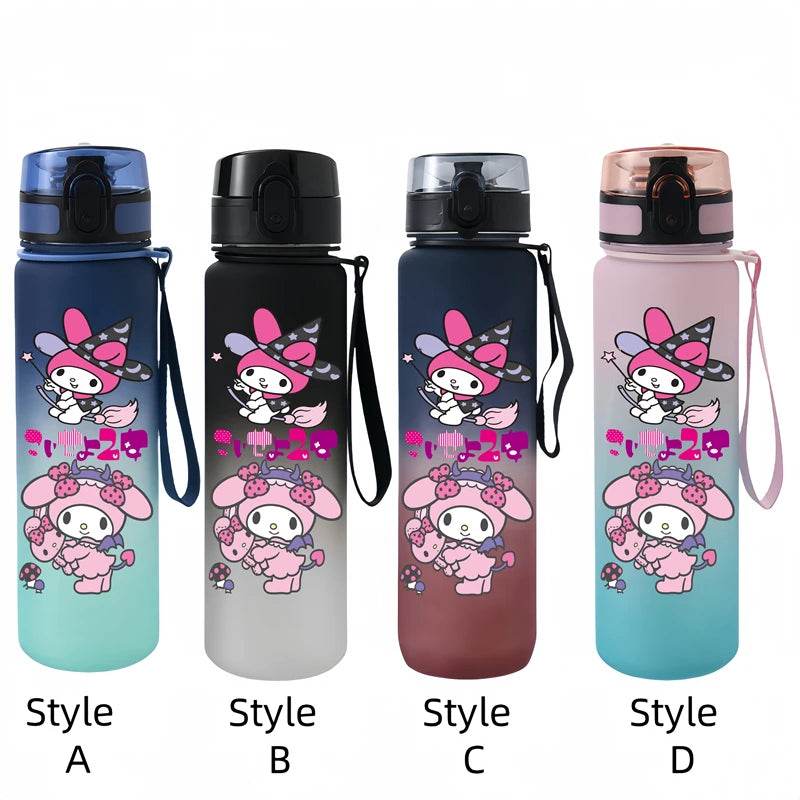 Sanrio 650ml Cartoon-Themed Portable Water Bottle – Large Capacity, Leak-Proof Plastic SA11