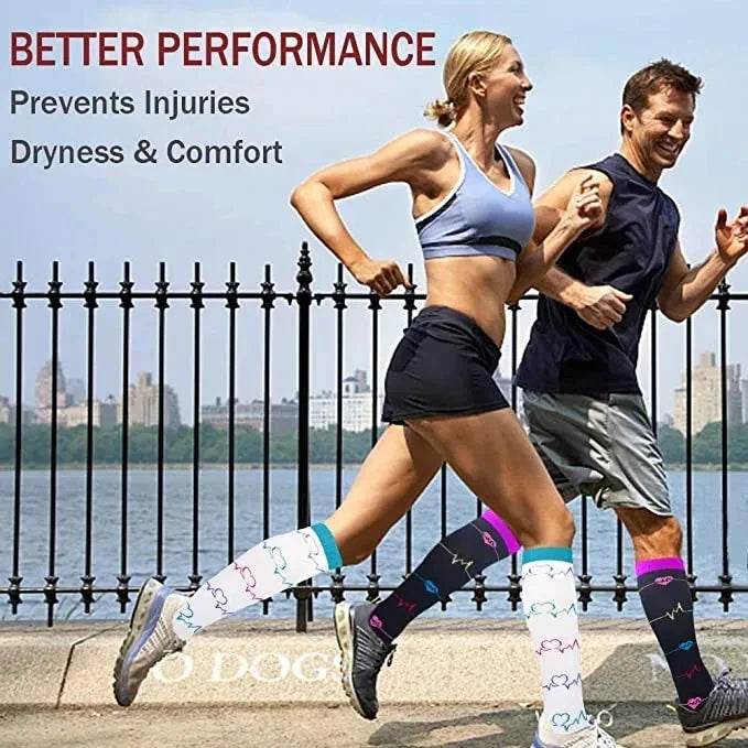 Compression Socks For Men Women With Varicose Veins Blood Circulation Sports Socks For Outdoor Hiking Exercise Running Cycling